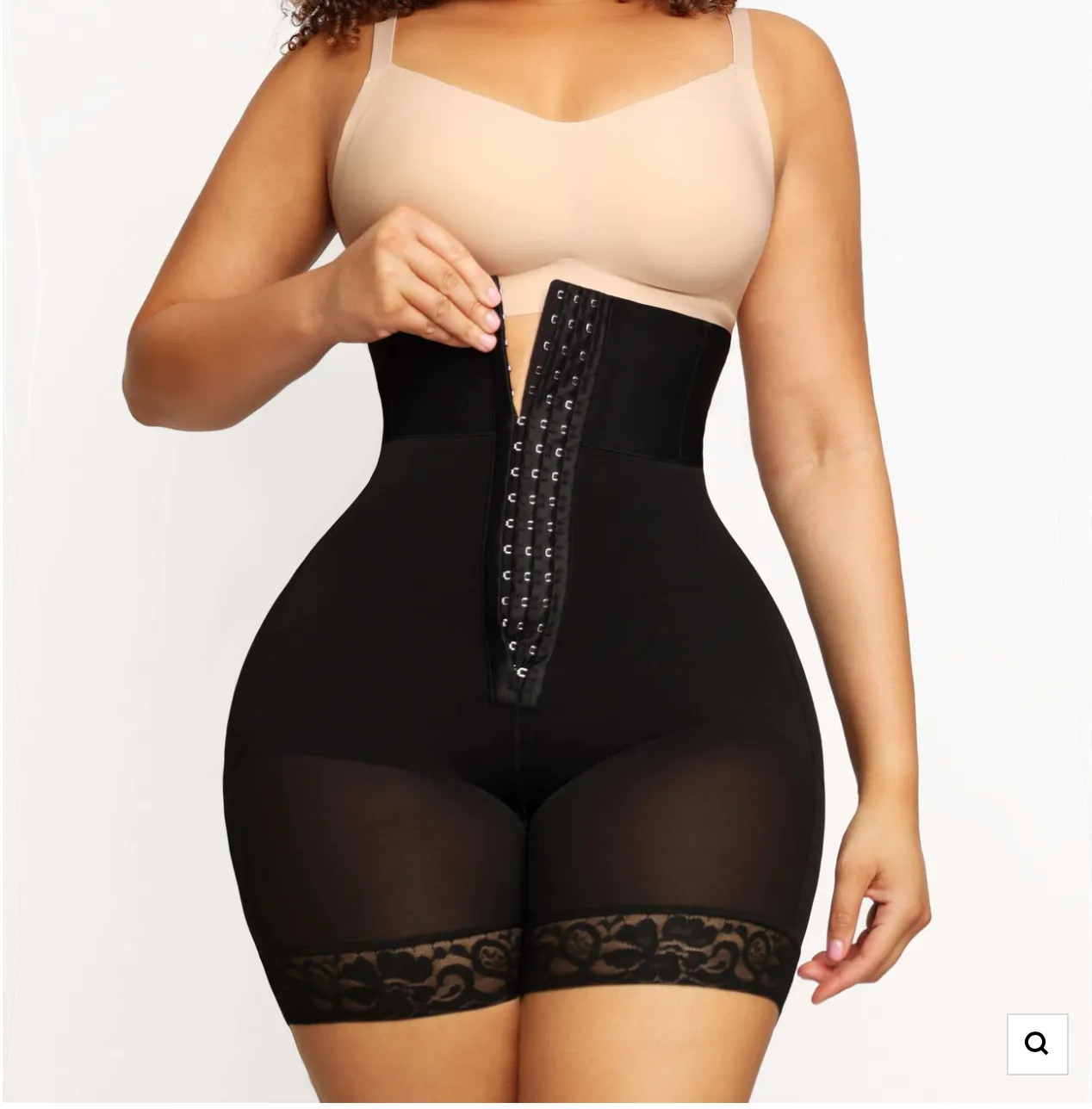 3-bones Triple-breasted High-waisted Elastic Body Pants