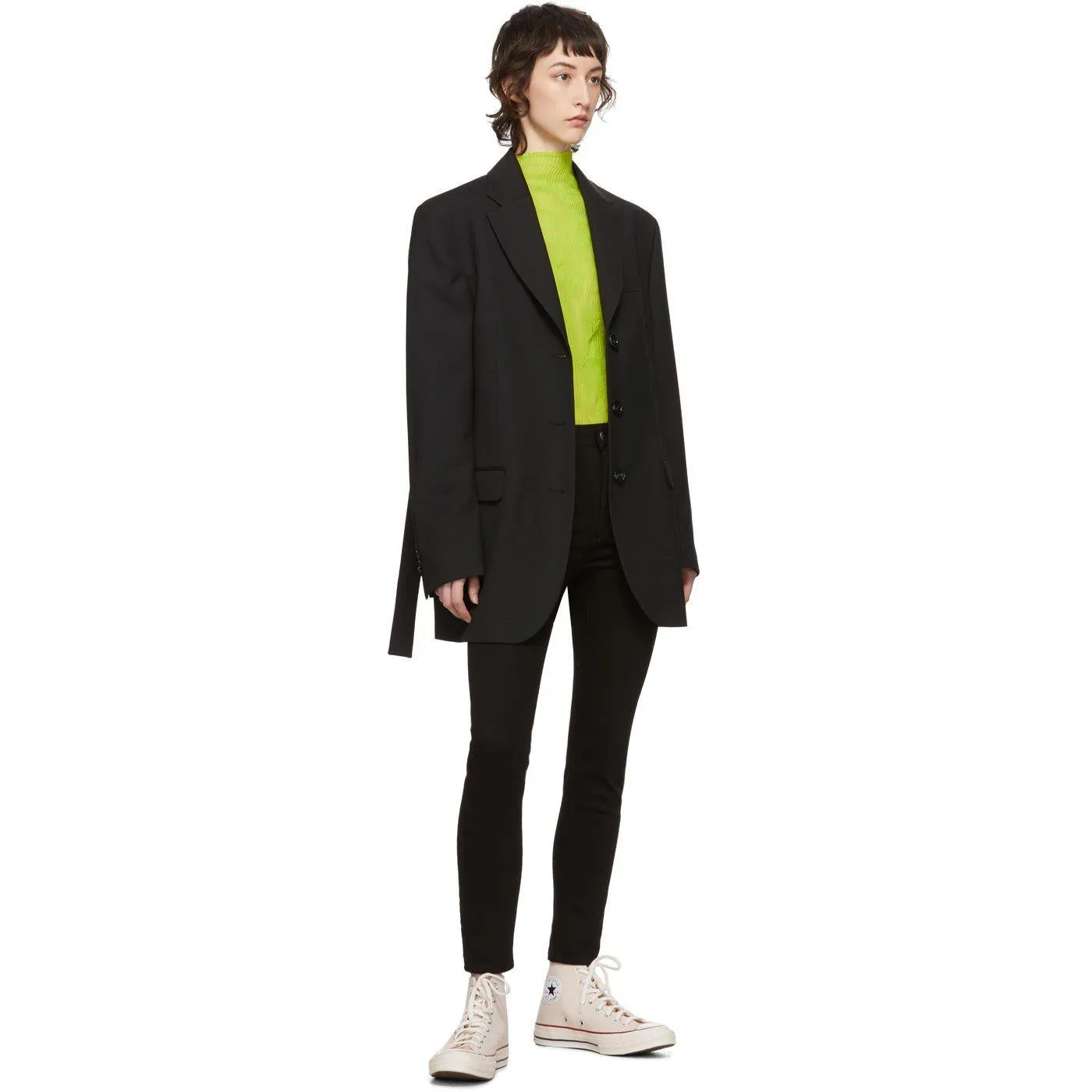 Acne Studios Black BlÃ¥ Konst Peg Jeans