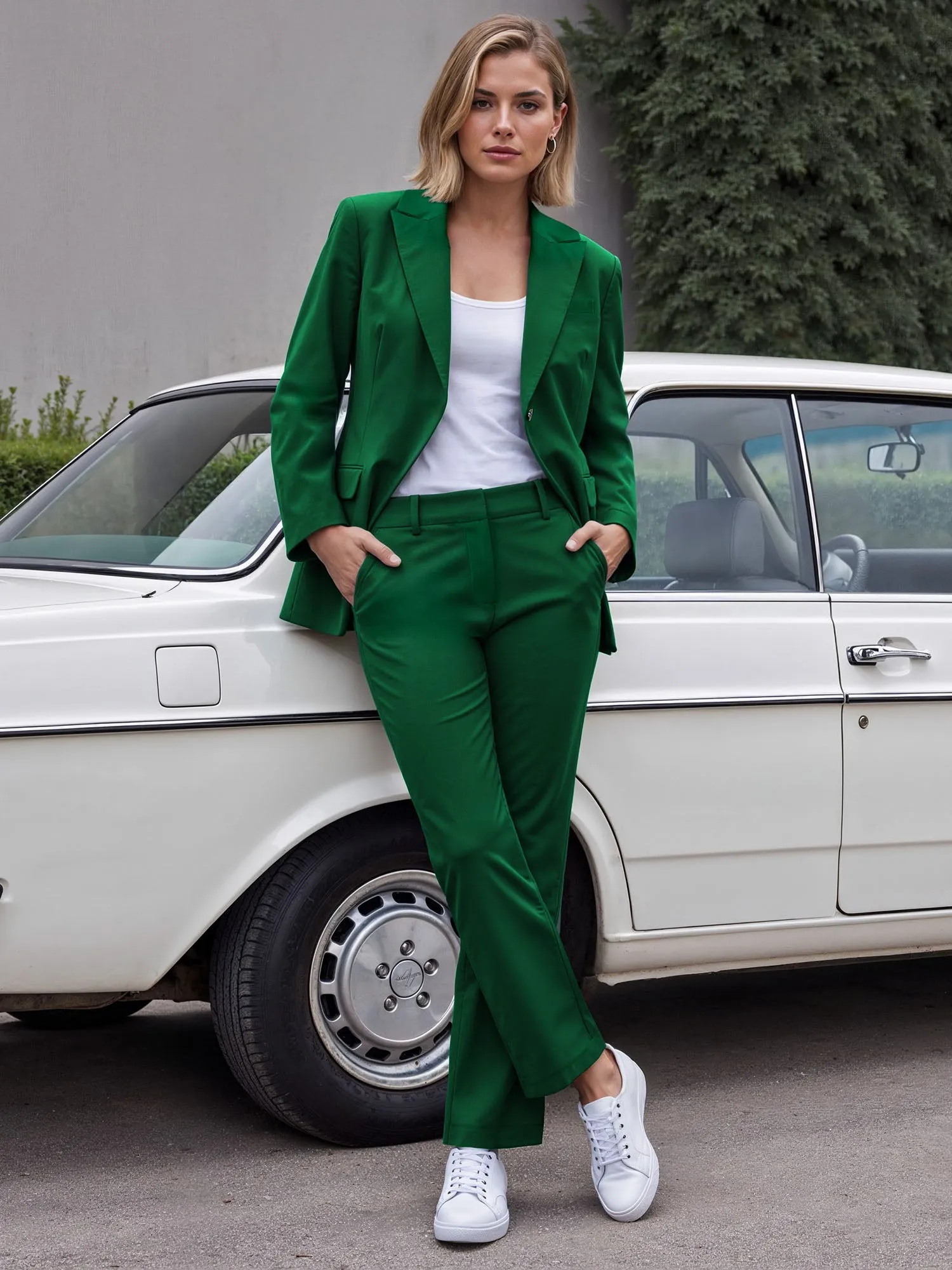 All-Season Stretch Mid Rise Bootcut Pant