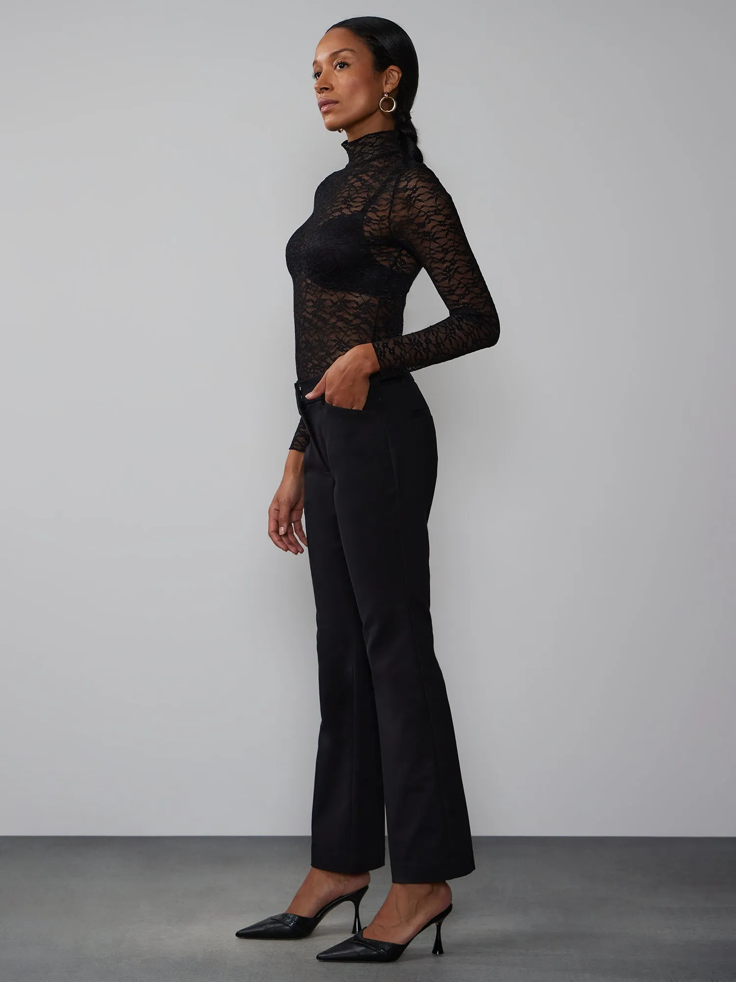 All-Season Stretch Mid Rise Bootcut Pant