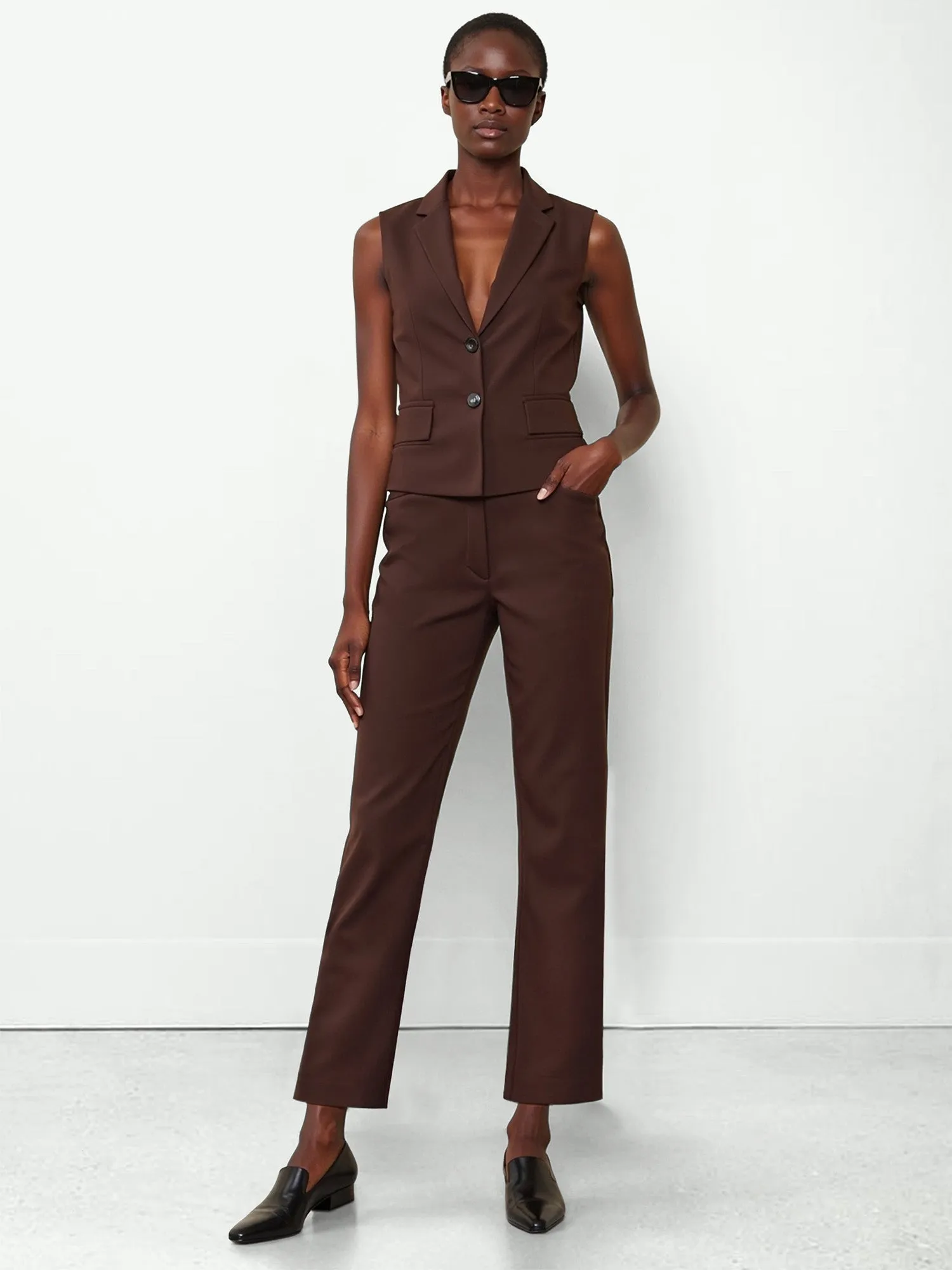 All-Season Stretch Mid Rise Bootcut Pant