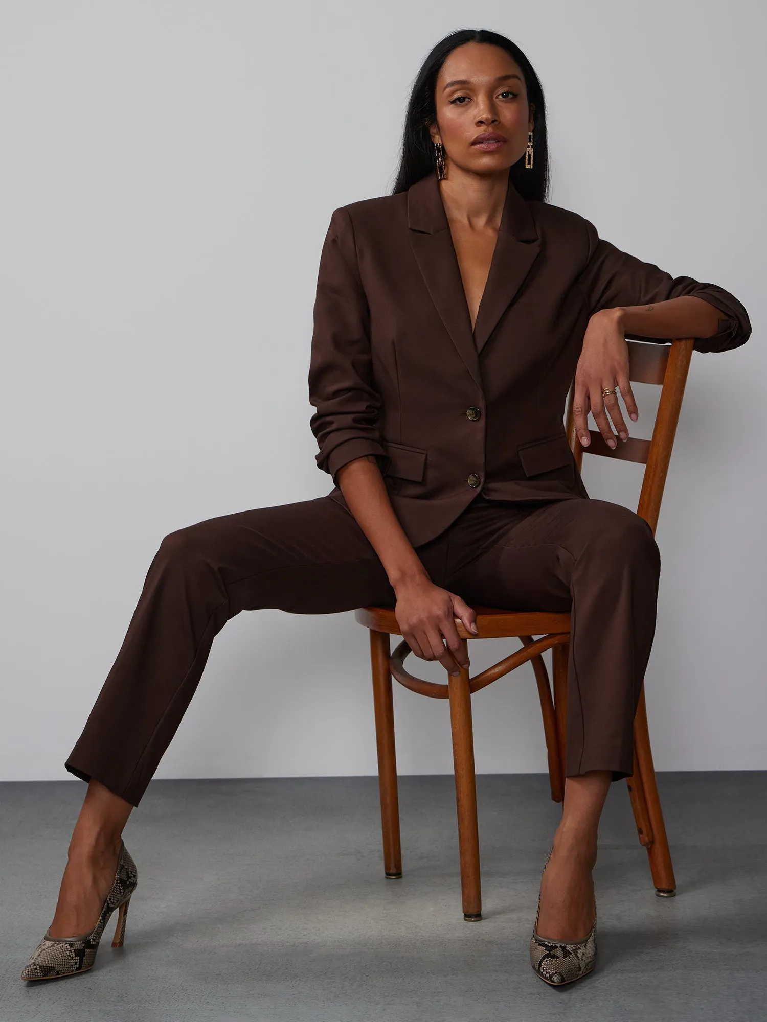 All-Season Stretch Mid Rise Bootcut Pant