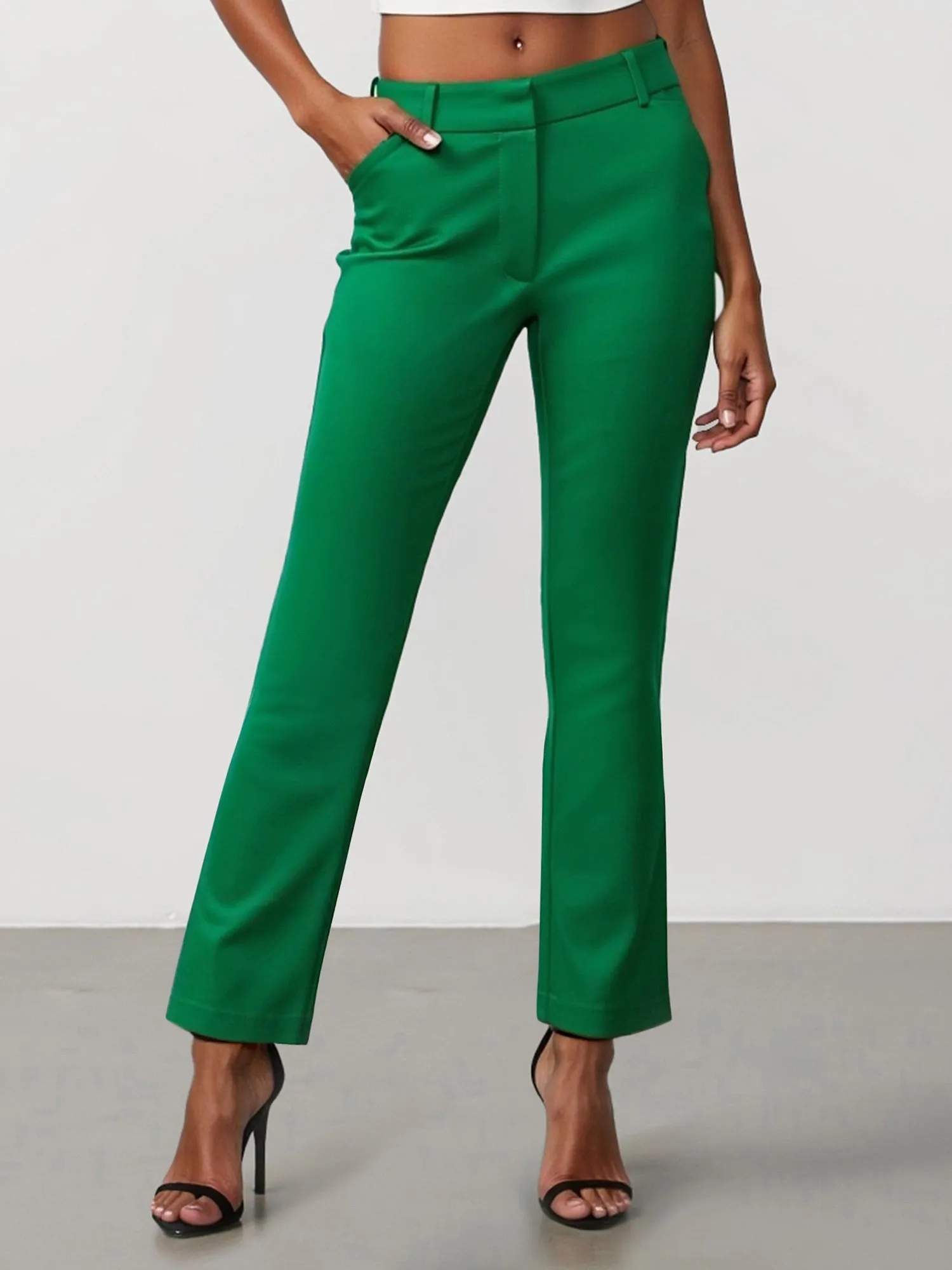 All-Season Stretch Mid Rise Bootcut Pant
