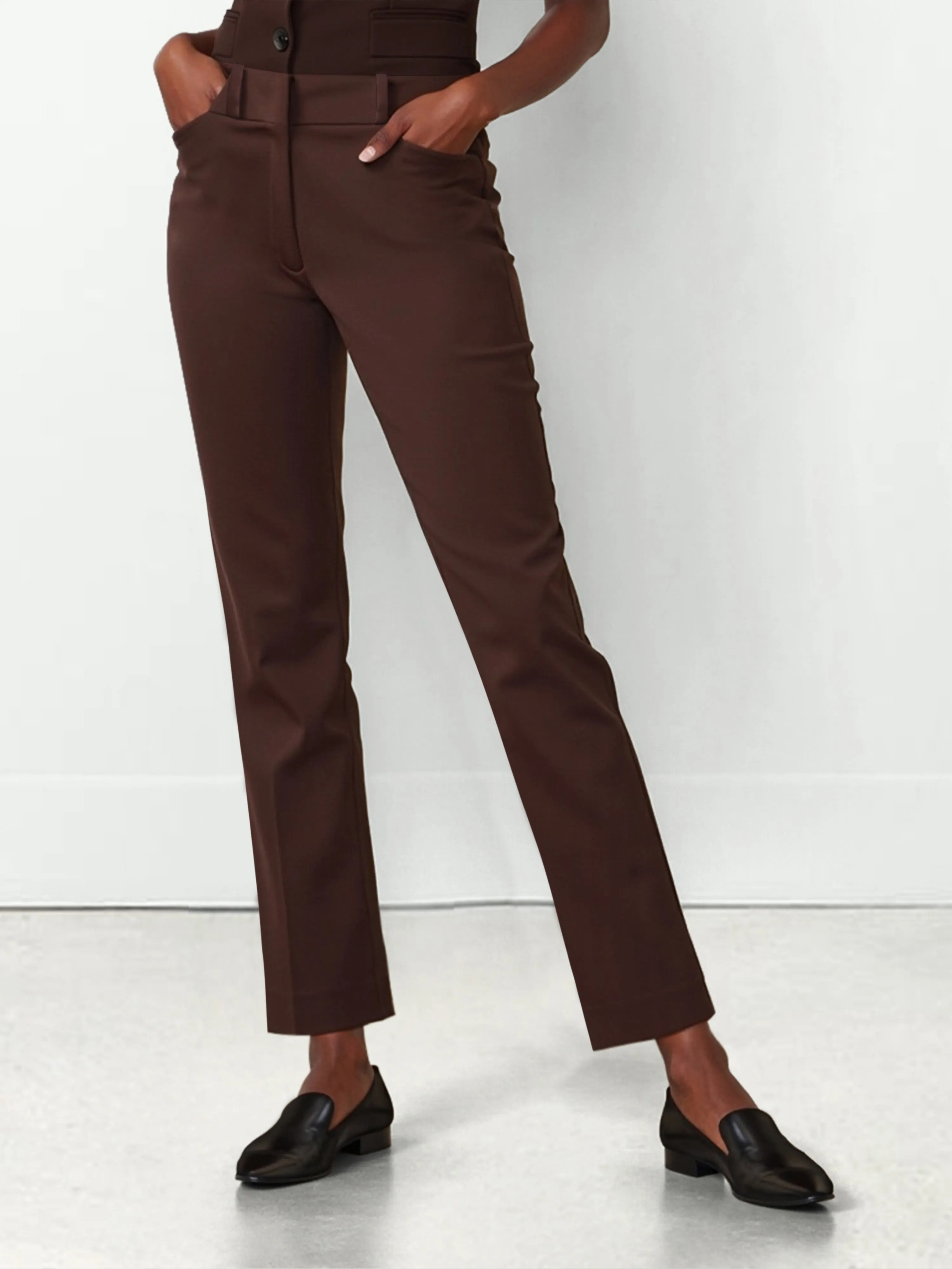 All-Season Stretch Mid Rise Bootcut Pant