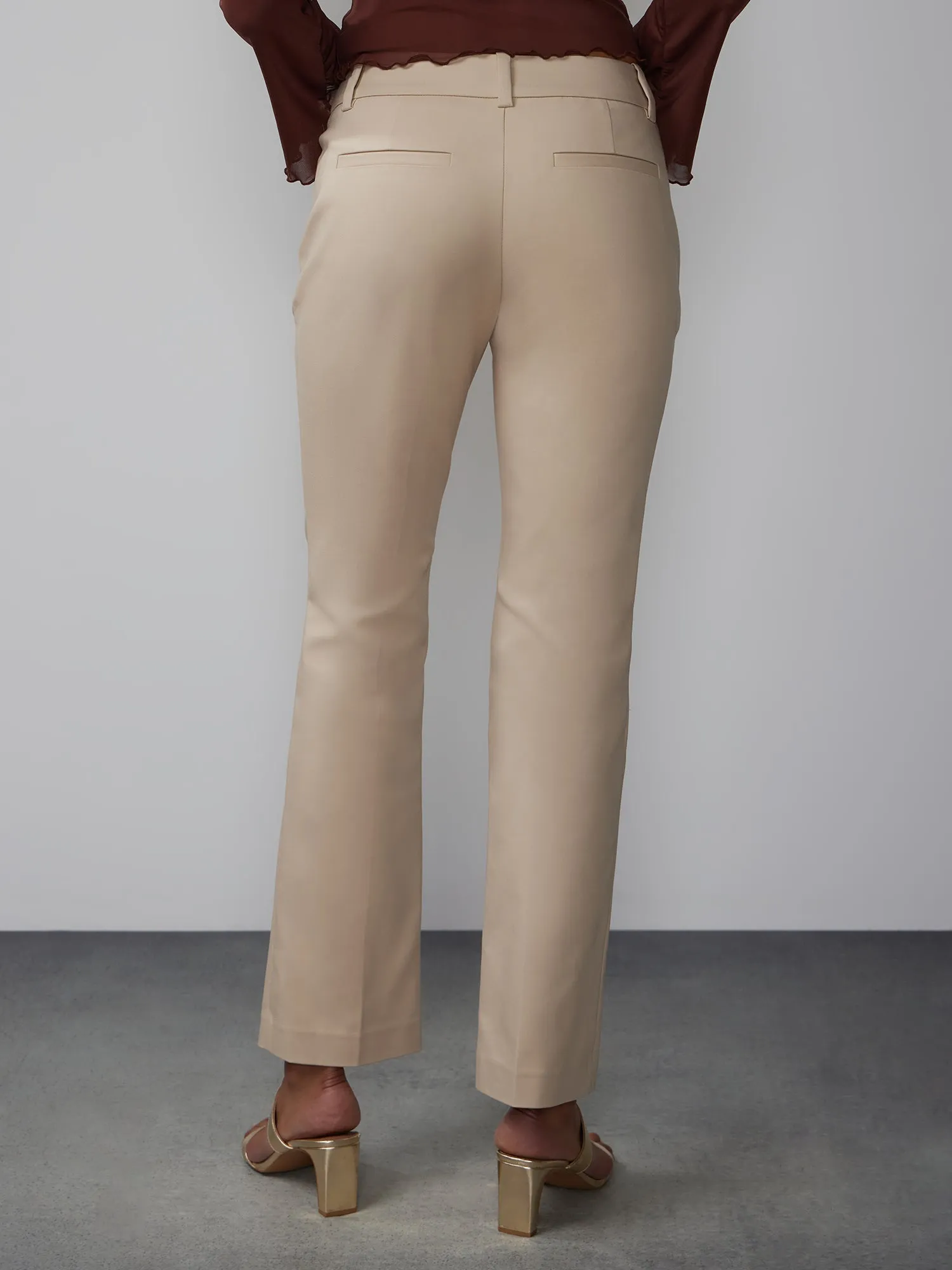 All-Season Stretch Mid Rise Bootcut Pant