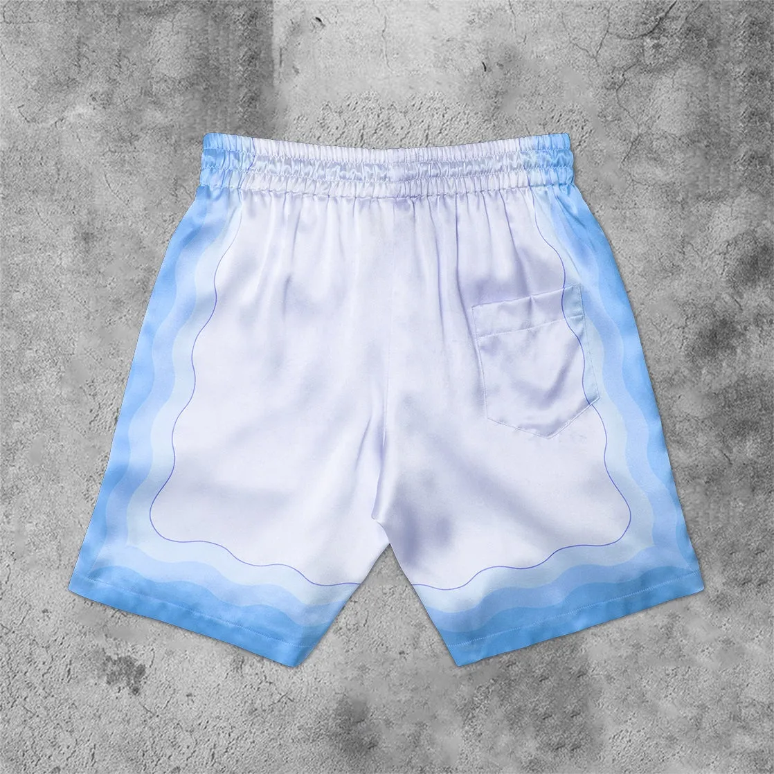 Artistic gradient drape comfortable fashion shorts