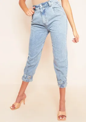 Bella Buckle Mid Wash Denim Jeans