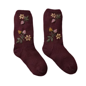 Blackberries socks (Women) - Grape