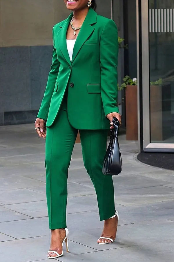 Bossy Trendy Blazer Pants Set