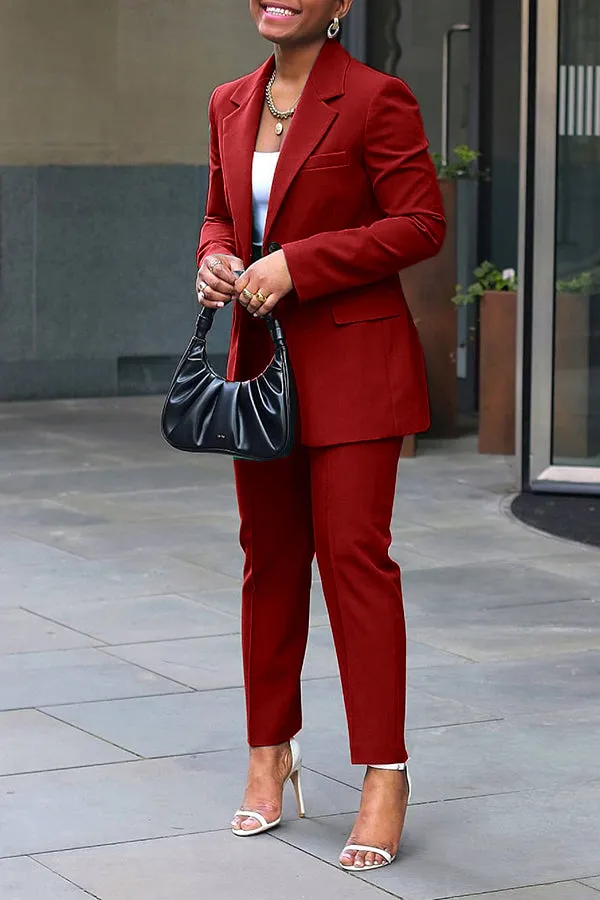 Bossy Trendy Blazer Pants Set