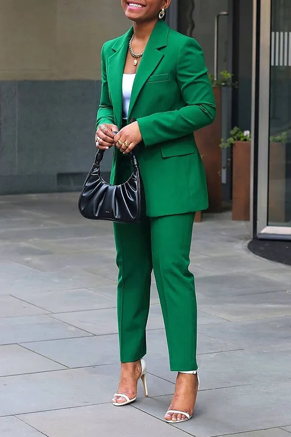 Bossy Trendy Blazer Pants Set
