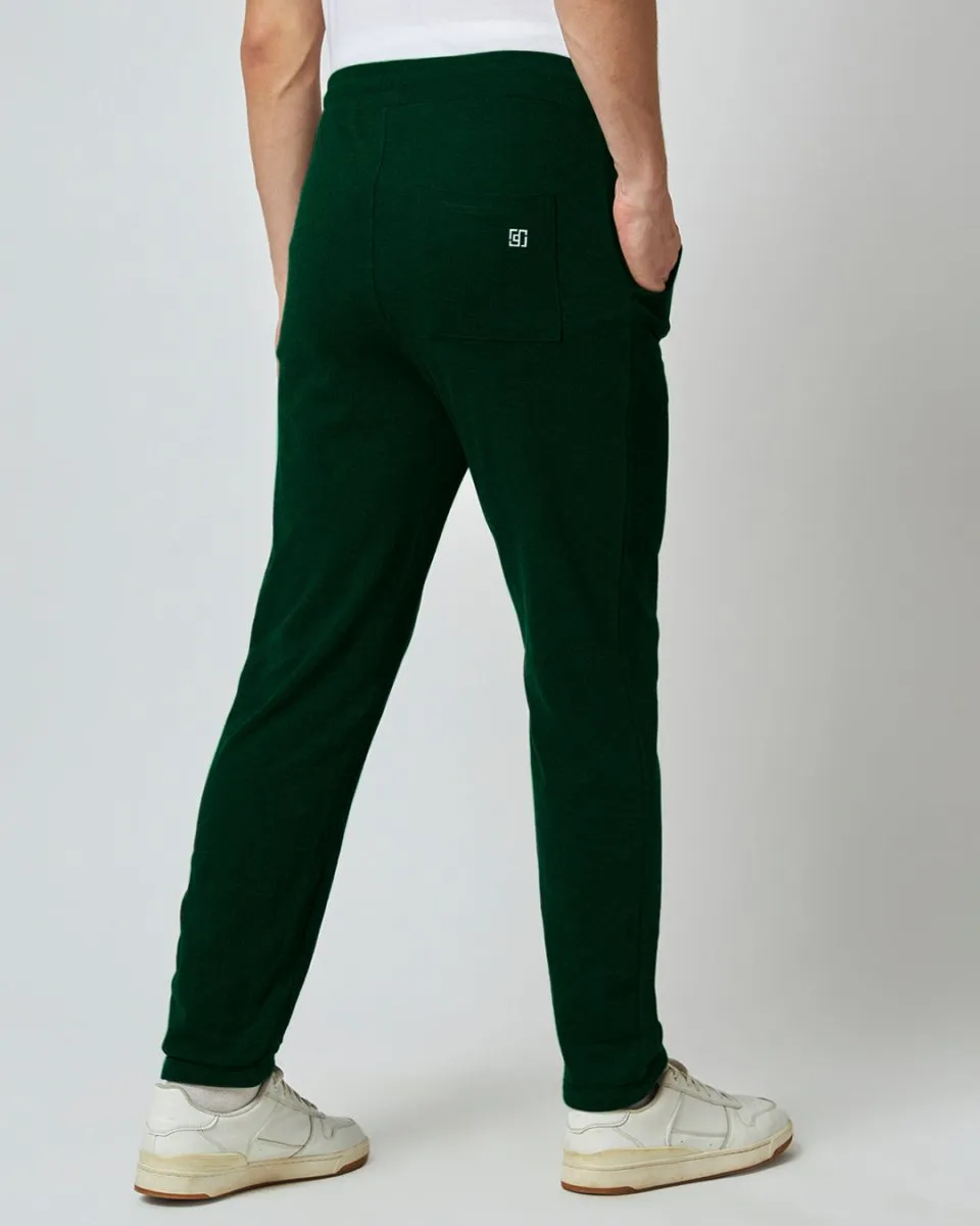 Bottle Green Everyday Pants - Premium Cotton