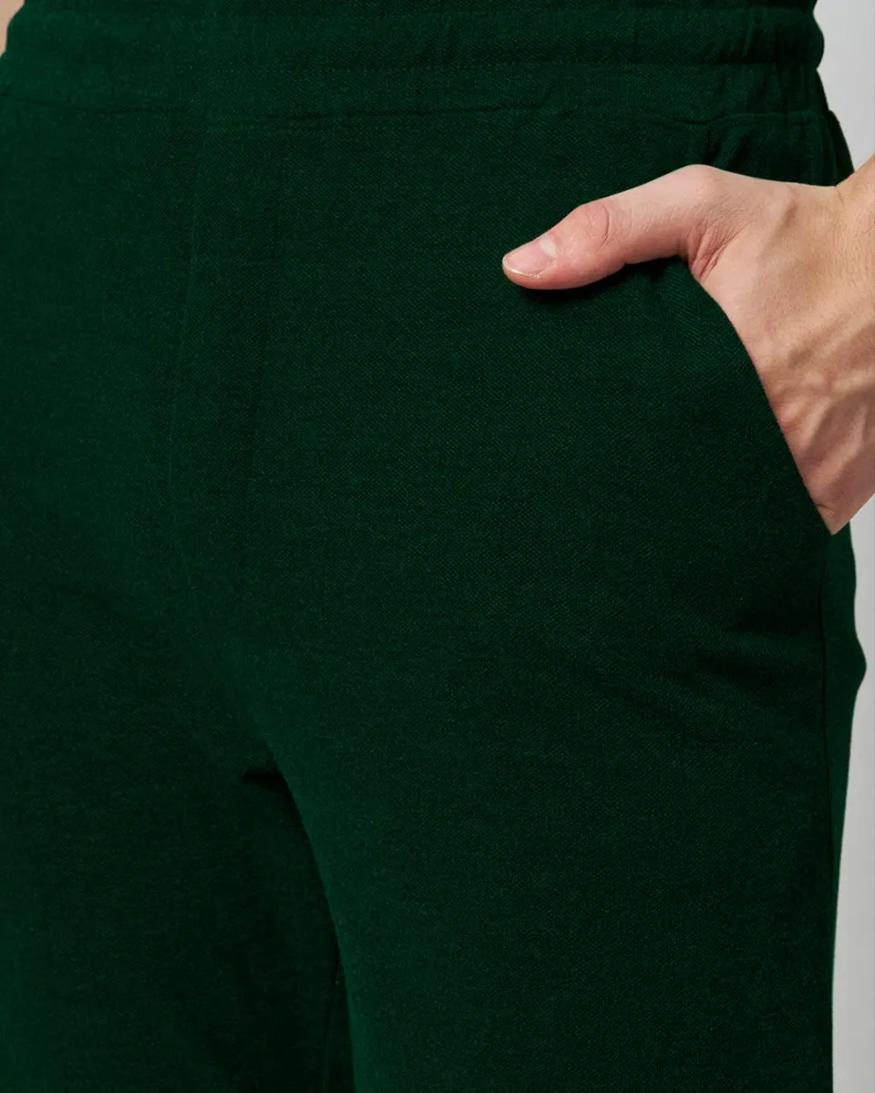 Bottle Green Everyday Pants - Premium Cotton