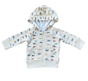 Boys Hooded Jacket - Retro Banners, Boys