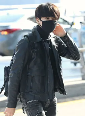 BTS JUNGKOOK LEATHER JACKET