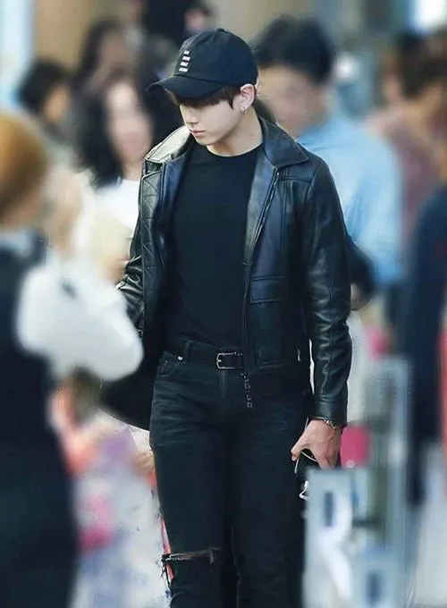 BTS JUNGKOOK LEATHER JACKET