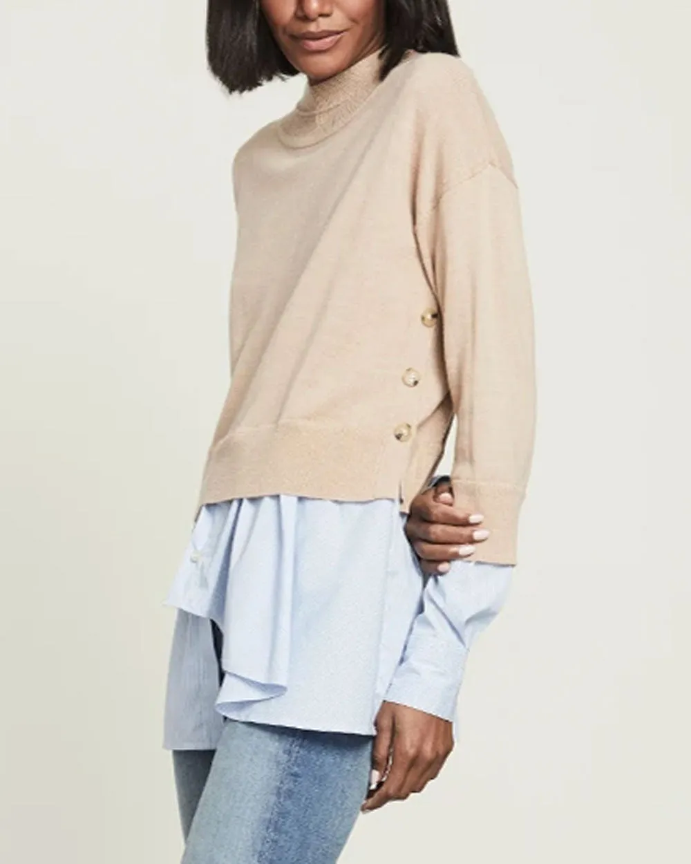 Camel Layered Beri Pullover