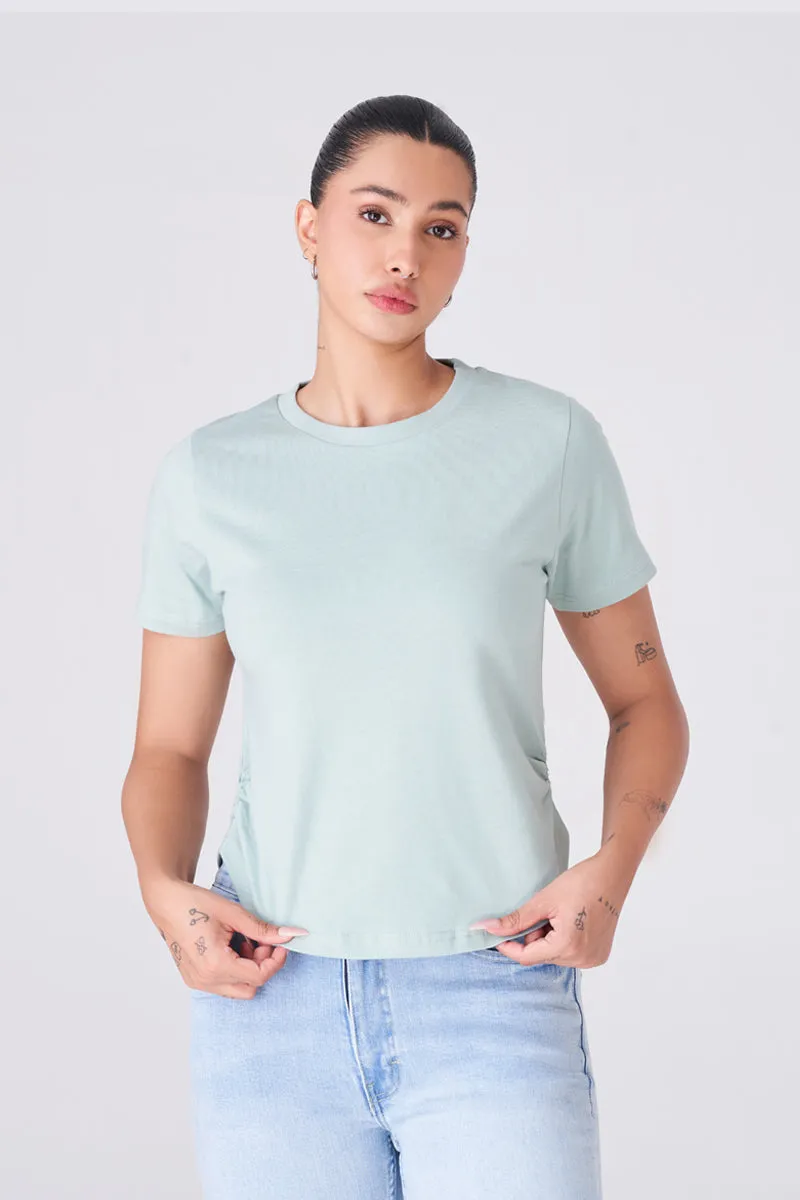 Comfortable and Versatile Light Green T-Shirt