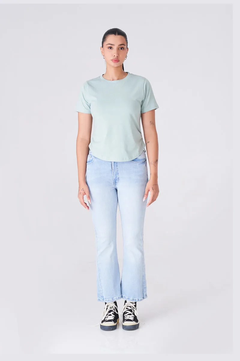Comfortable and Versatile Light Green T-Shirt