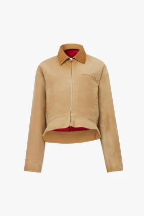 Curved Hem Workwear Jacket