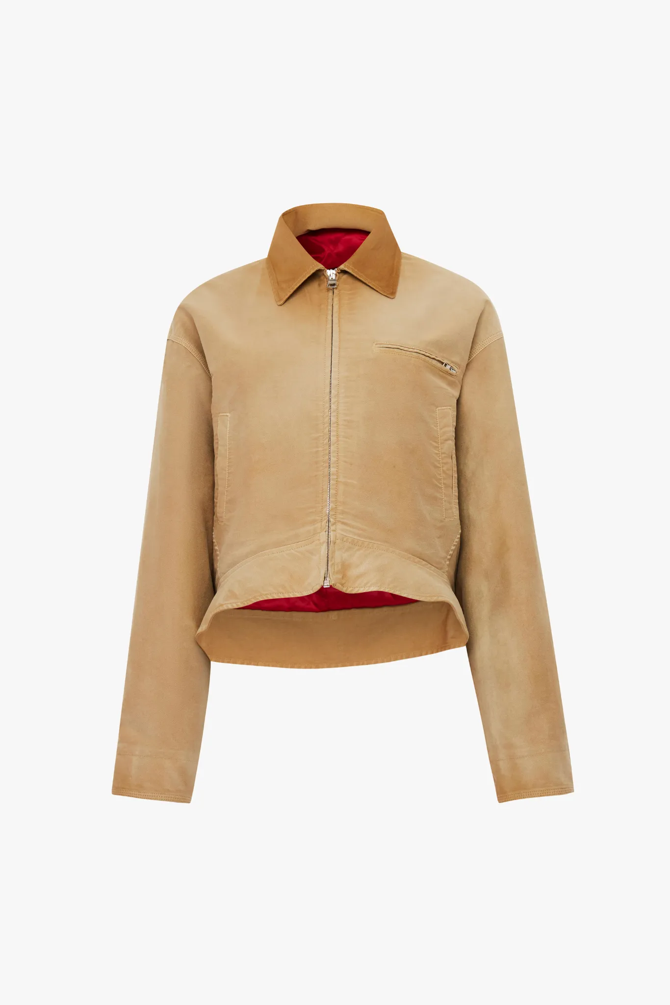 Curved Hem Workwear Jacket