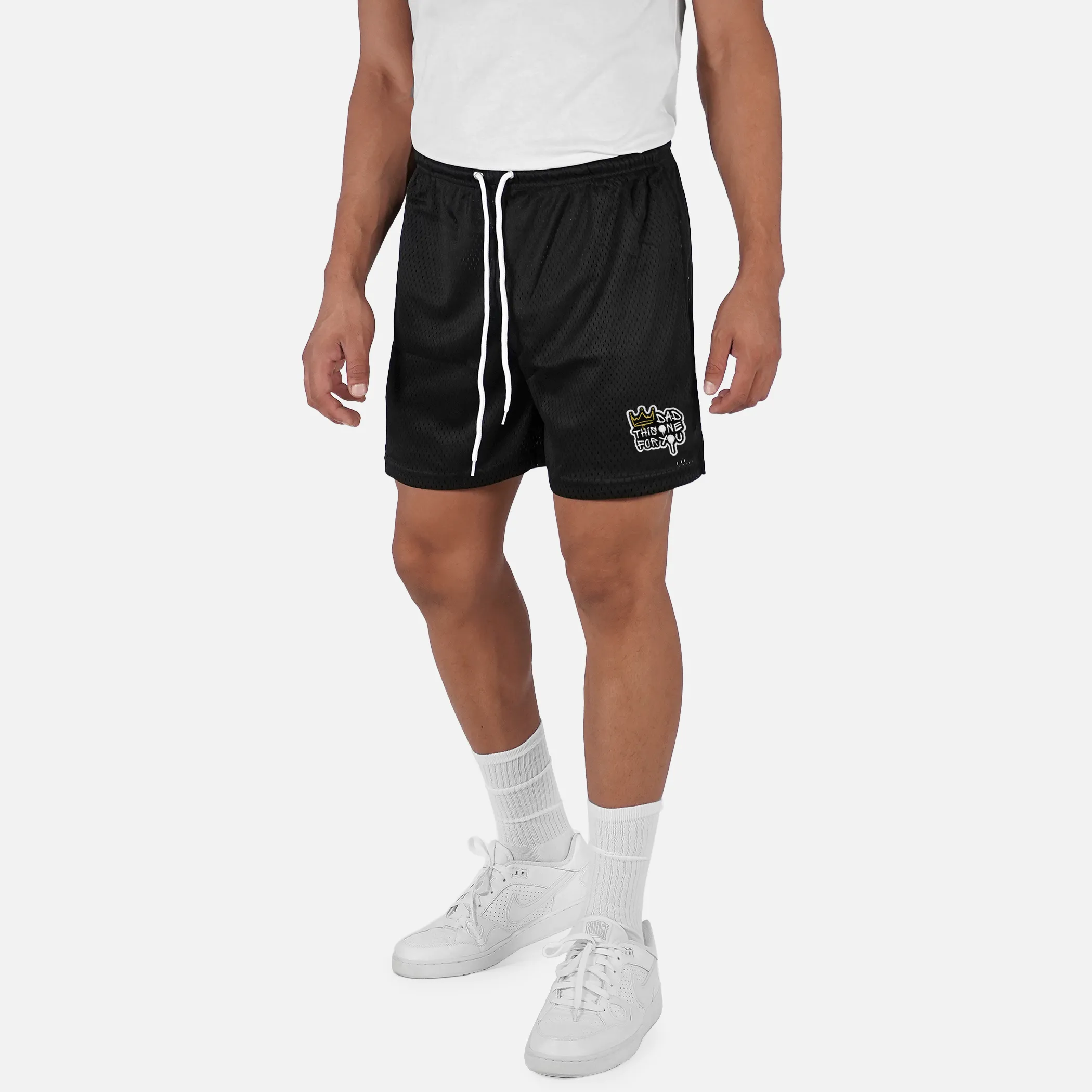 Dad This One For You Patch Shorts - 7"