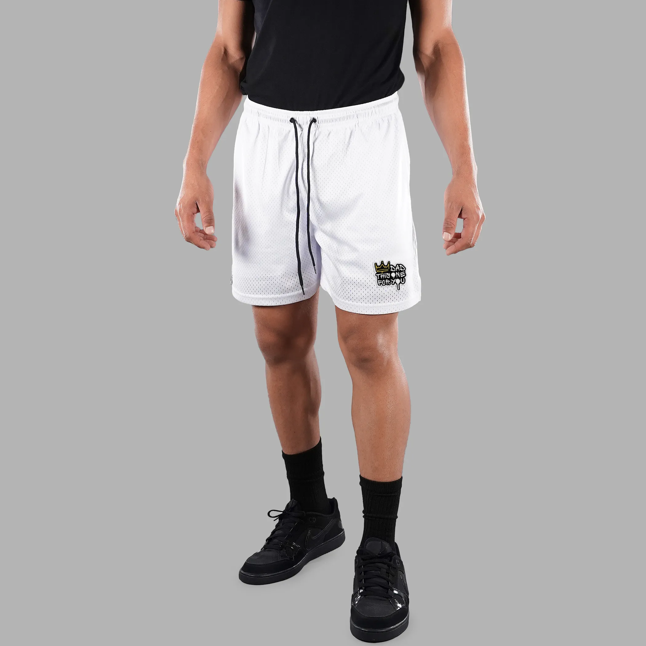 Dad This One For You Patch Shorts - 7"