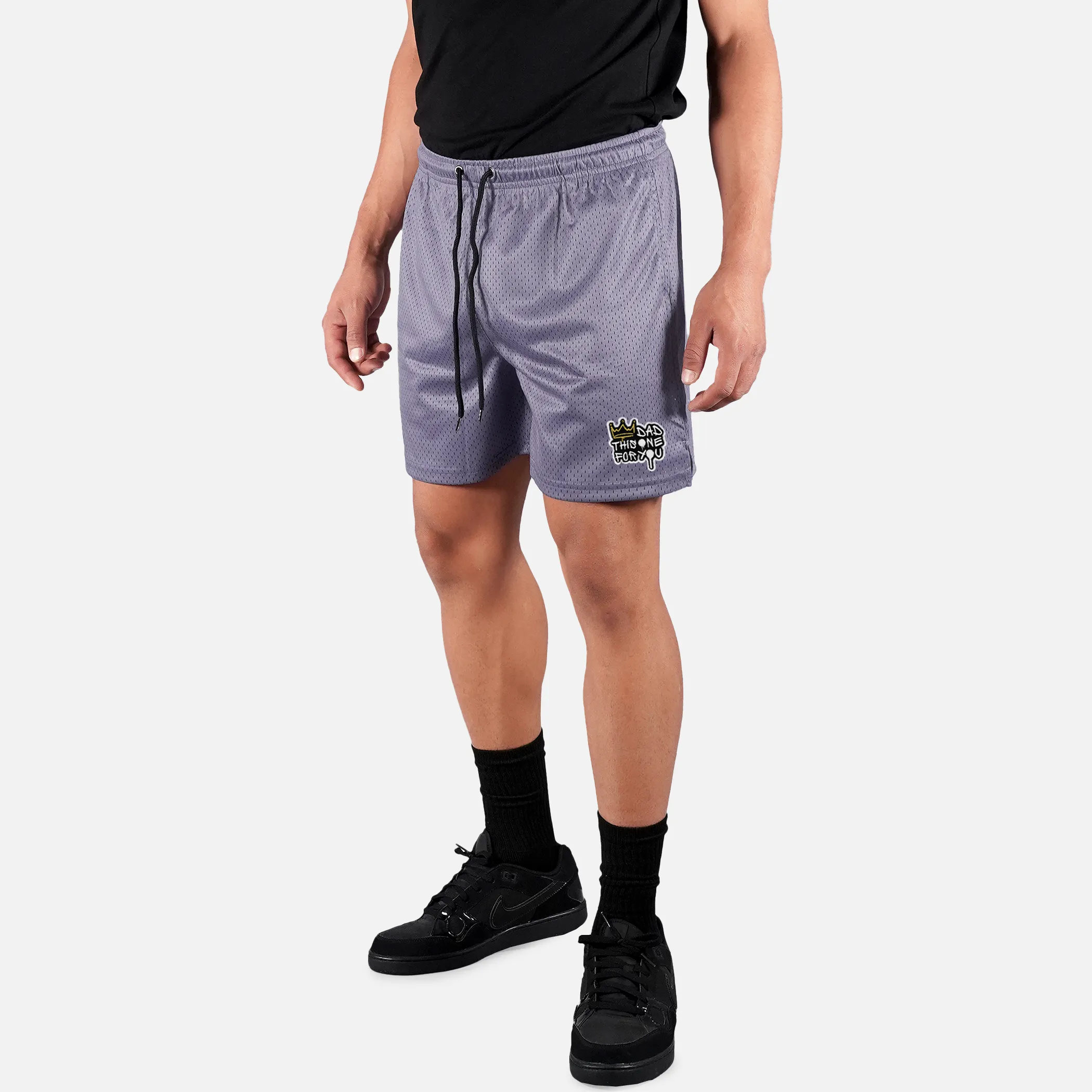 Dad This One For You Patch Shorts - 7"