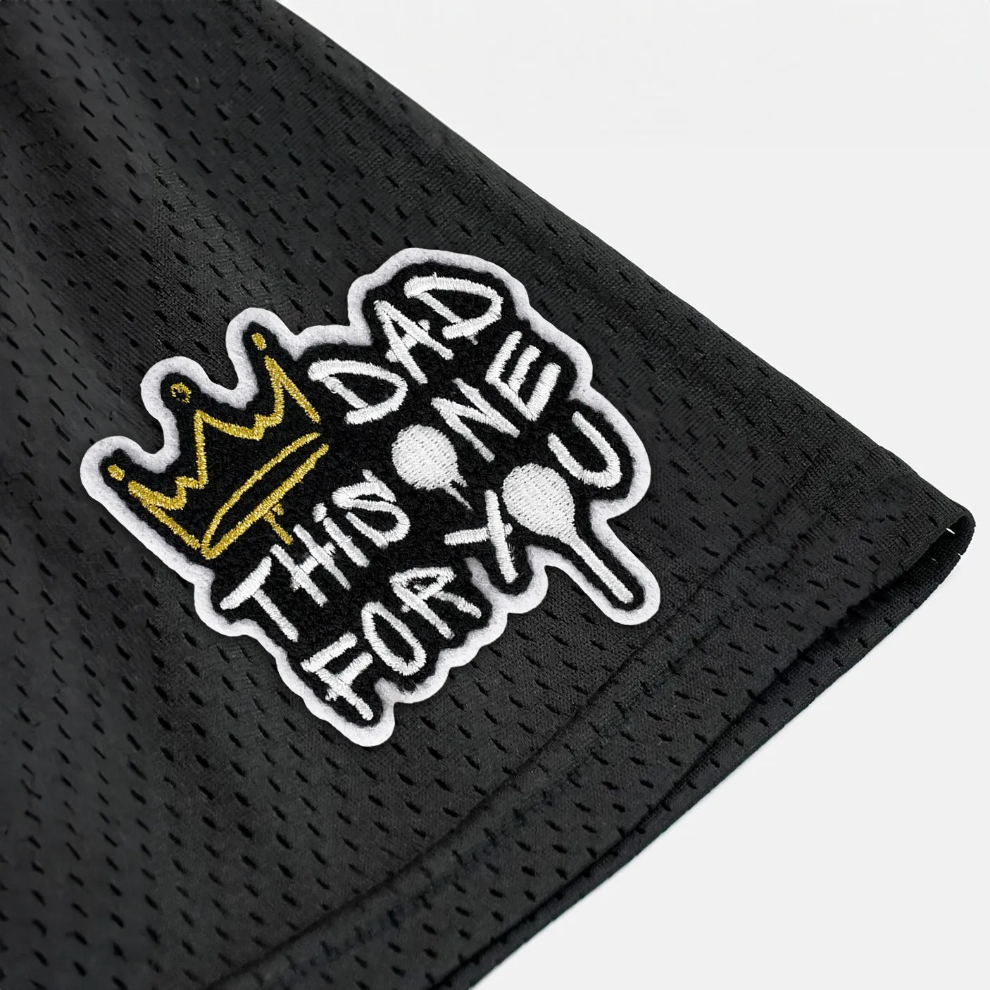 Dad This One For You Patch Shorts - 7"