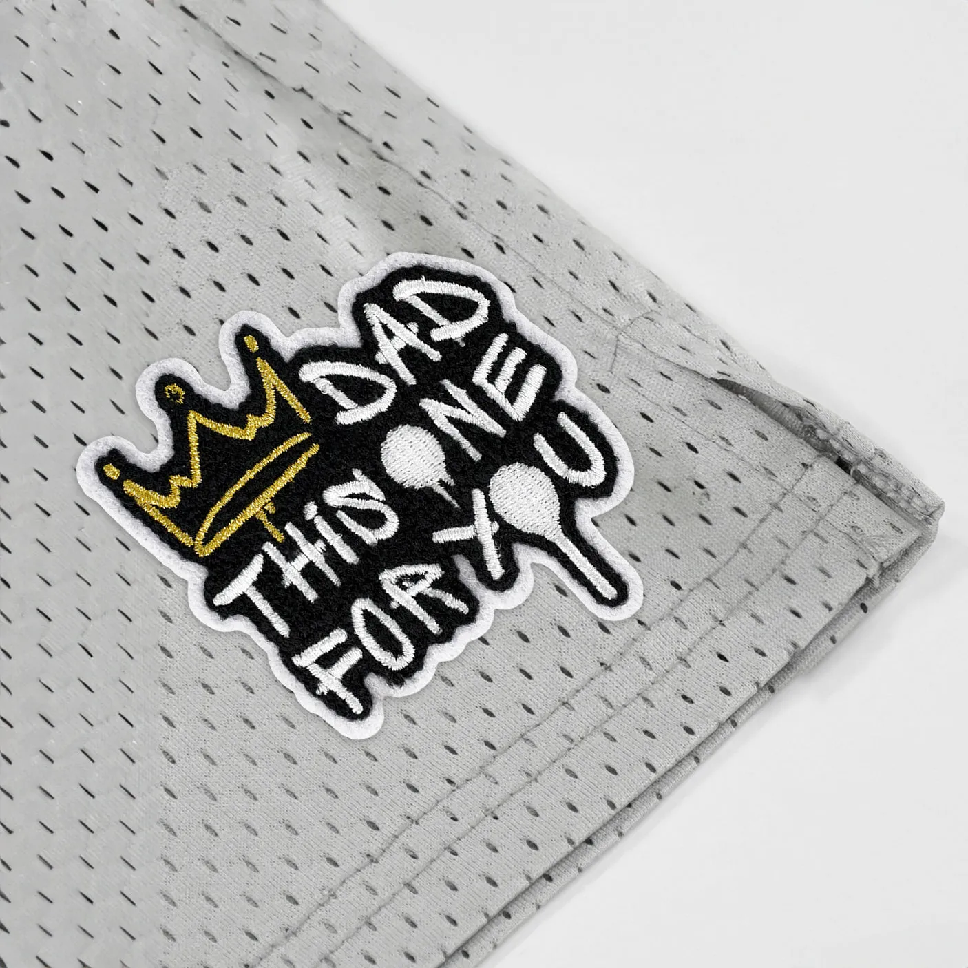 Dad This One For You Patch Shorts - 7"