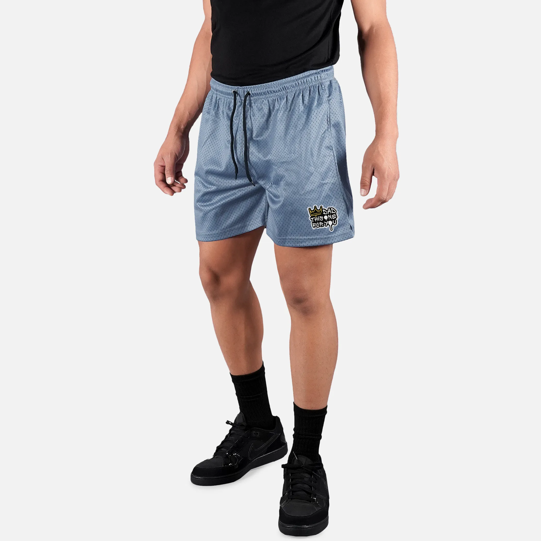 Dad This One For You Patch Shorts - 7"