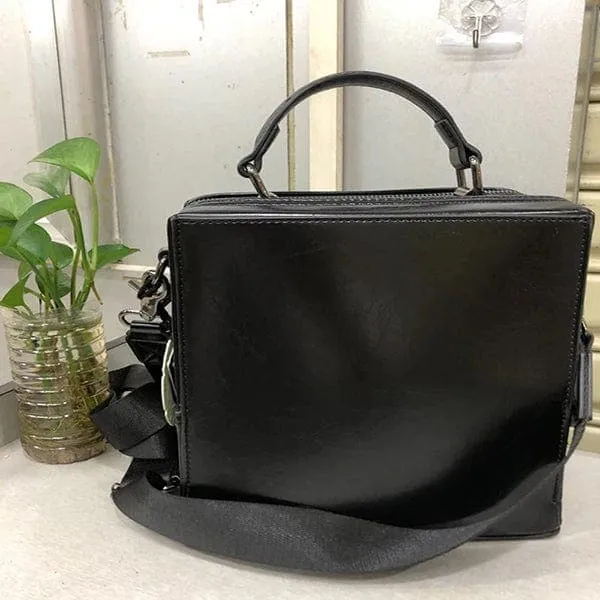 Death Face Leather Bag