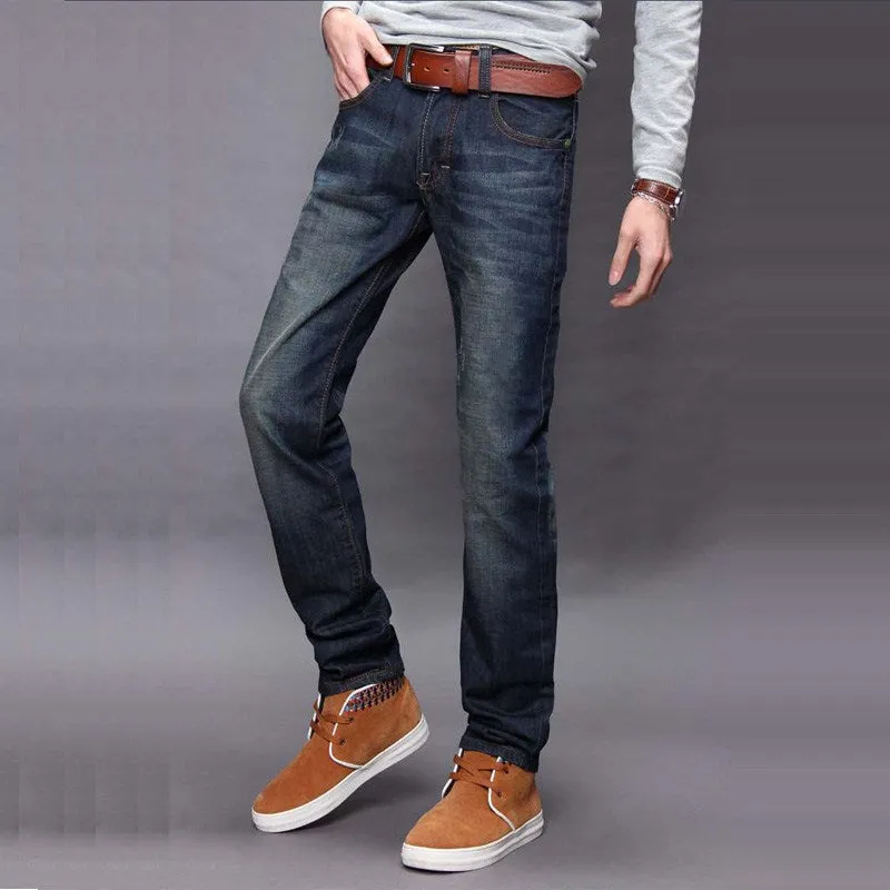 Denim Pants Trendy Straight Slim Look Pants
