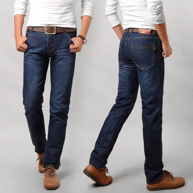 Denim Pants Trendy Straight Slim Look Pants