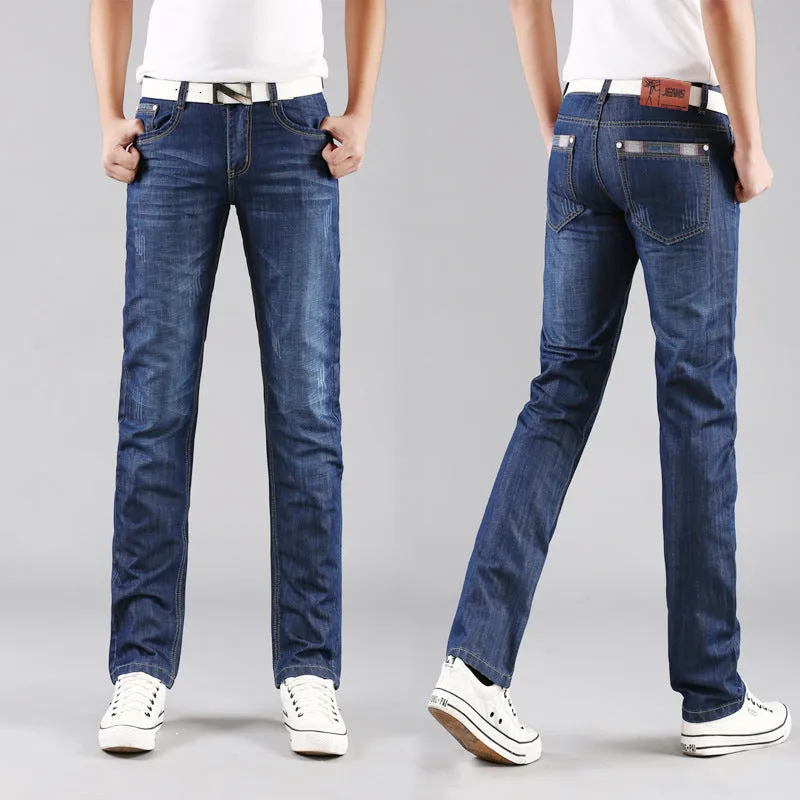 Denim Pants Trendy Straight Slim Look Pants