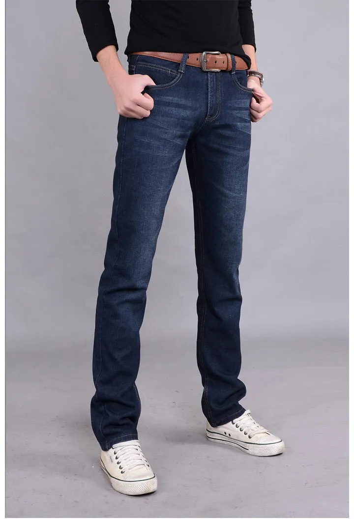 Denim Pants Trendy Straight Slim Look Pants