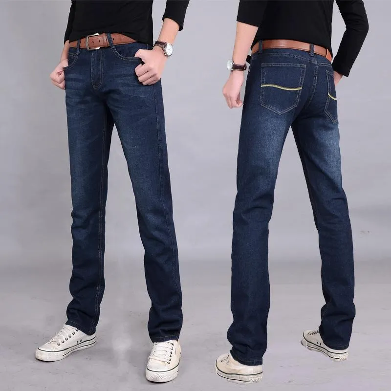 Denim Pants Trendy Straight Slim Look Pants