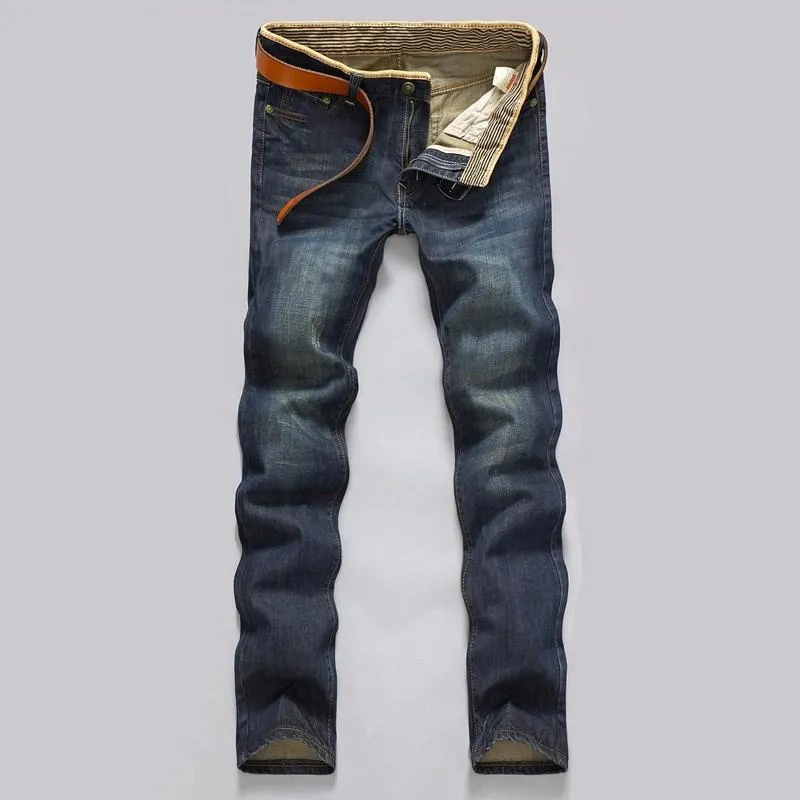Denim Pants Trendy Straight Slim Look Pants