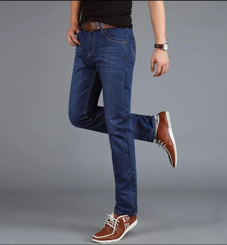 Denim Pants Trendy Straight Slim Look Pants