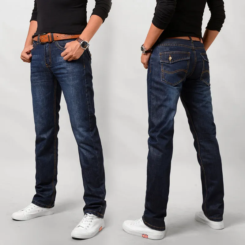 Denim Pants Trendy Straight Slim Look Pants