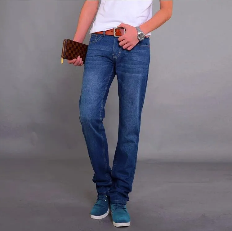 Denim Pants Trendy Straight Slim Look Pants