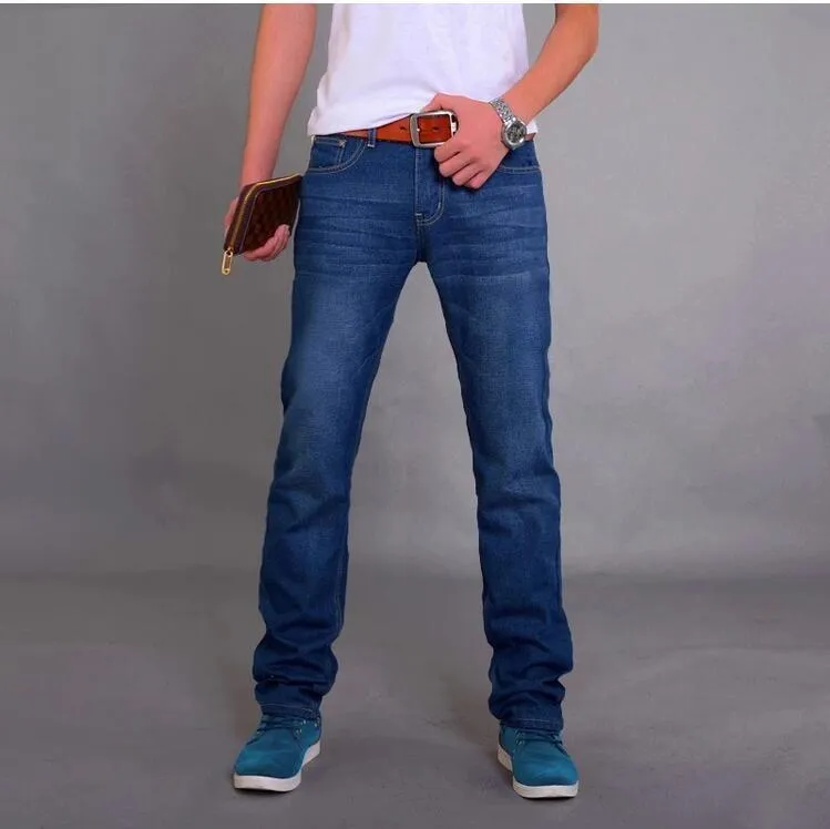Denim Pants Trendy Straight Slim Look Pants