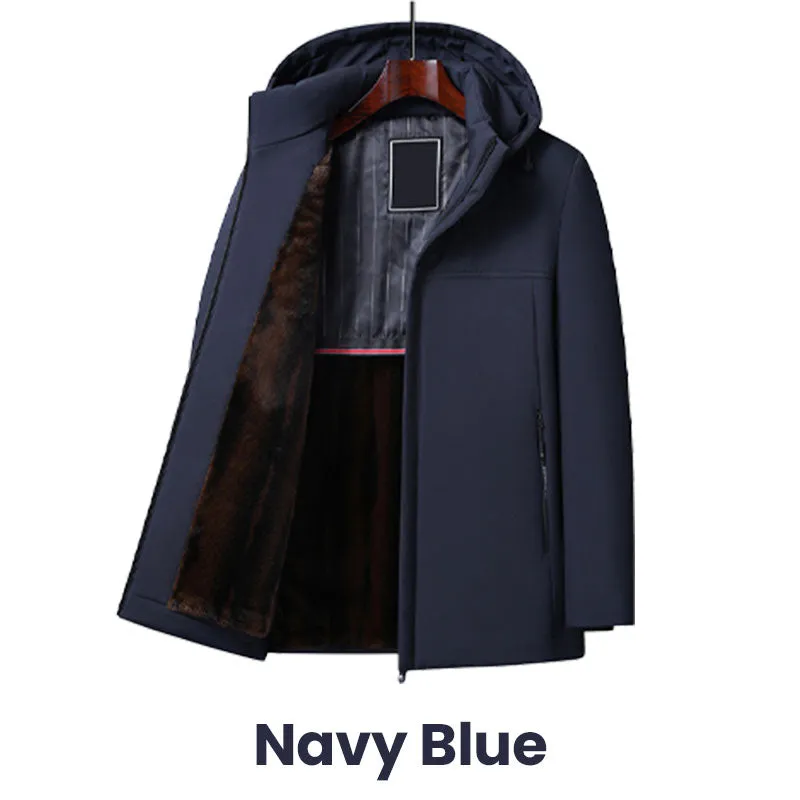 🥰Early Black Friday Offer🥰warm gift - Men's Warm Thickened Hooded Jacket