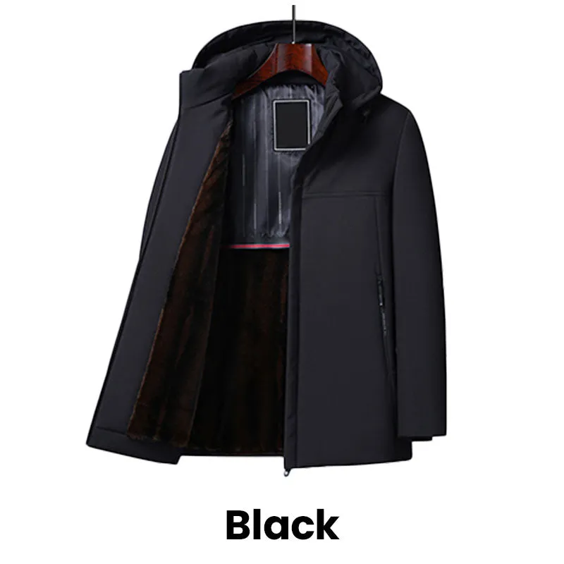 🥰Early Black Friday Offer🥰warm gift - Men's Warm Thickened Hooded Jacket