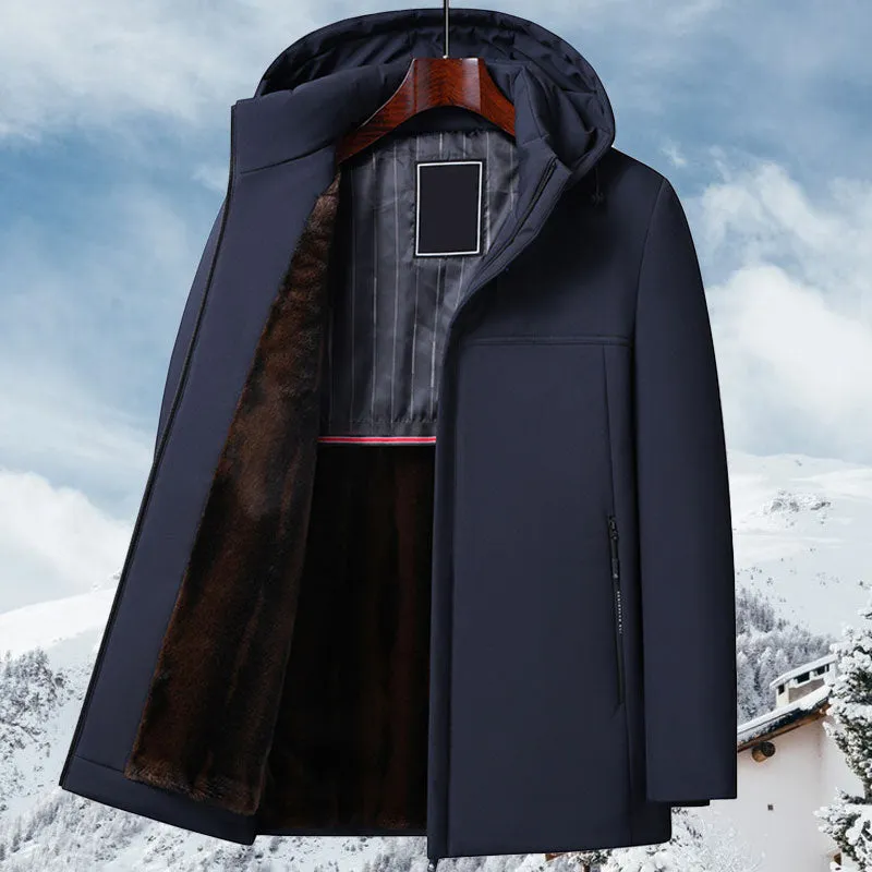 🥰Early Black Friday Offer🥰warm gift - Men's Warm Thickened Hooded Jacket