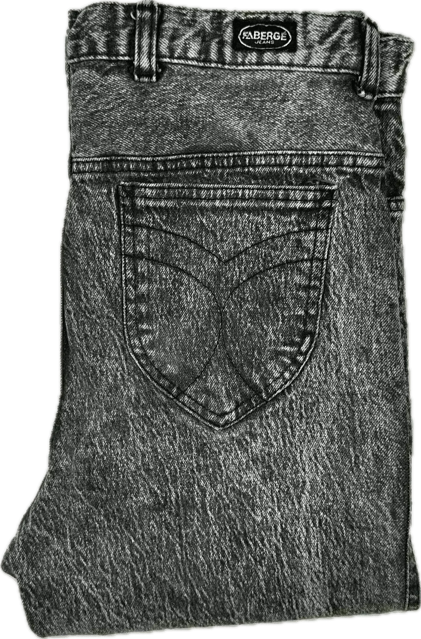 Faberge 1980's Acid Wash Slim Fit Jeans- Suit Size 32-34"