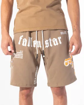 FALLEN STAR SHORTS (CARAMEL)