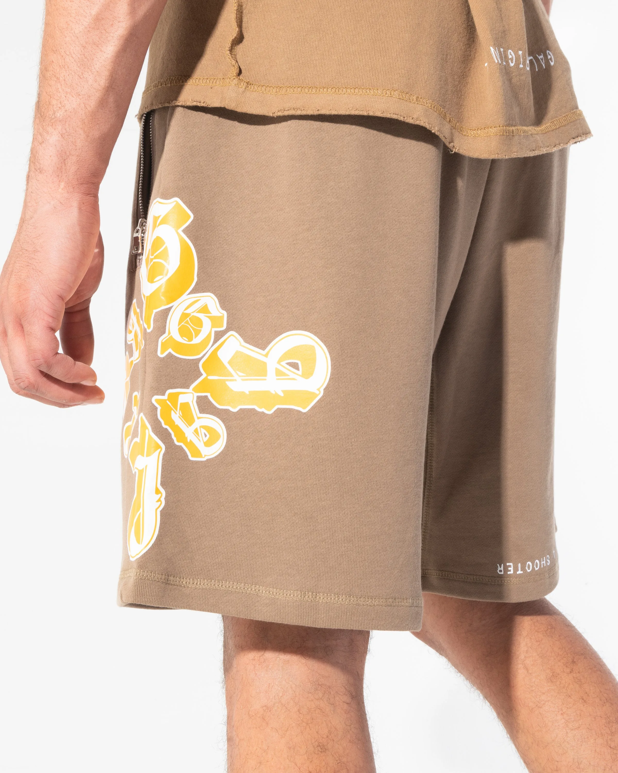 FALLEN STAR SHORTS (CARAMEL)