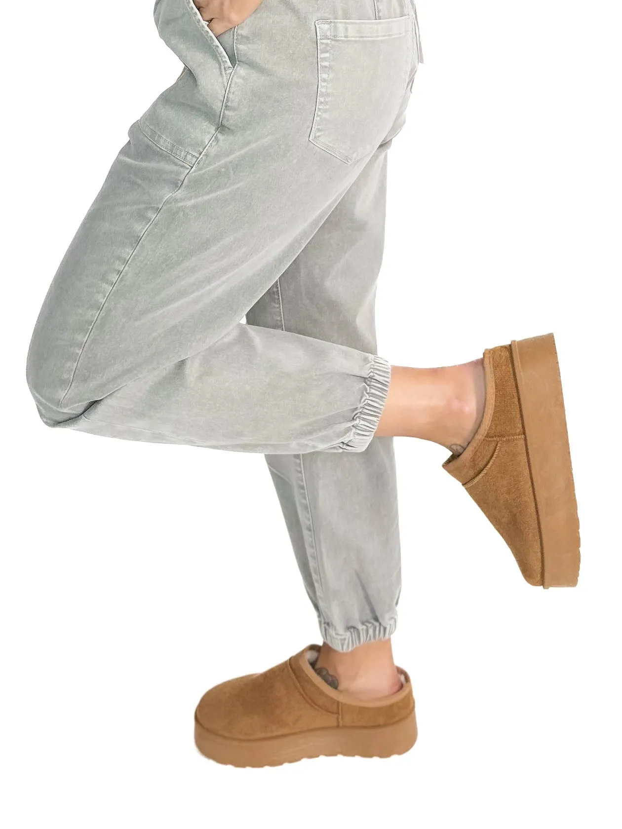 Fetch Platform Faux Fur Slip On- TAN-FINAL SALE
