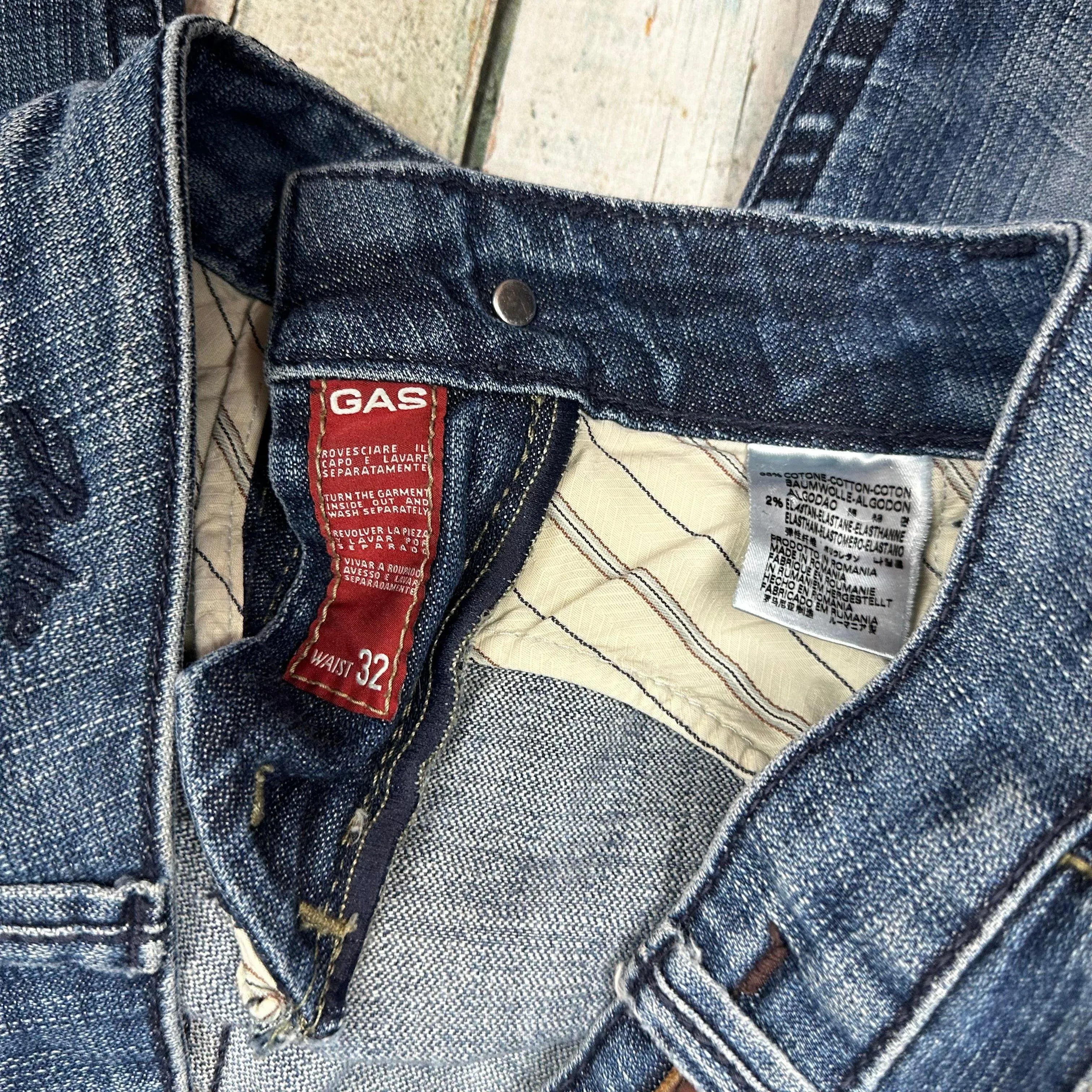GAS Italian Womens 'Darline' Slim Fit Jeans -Size 32